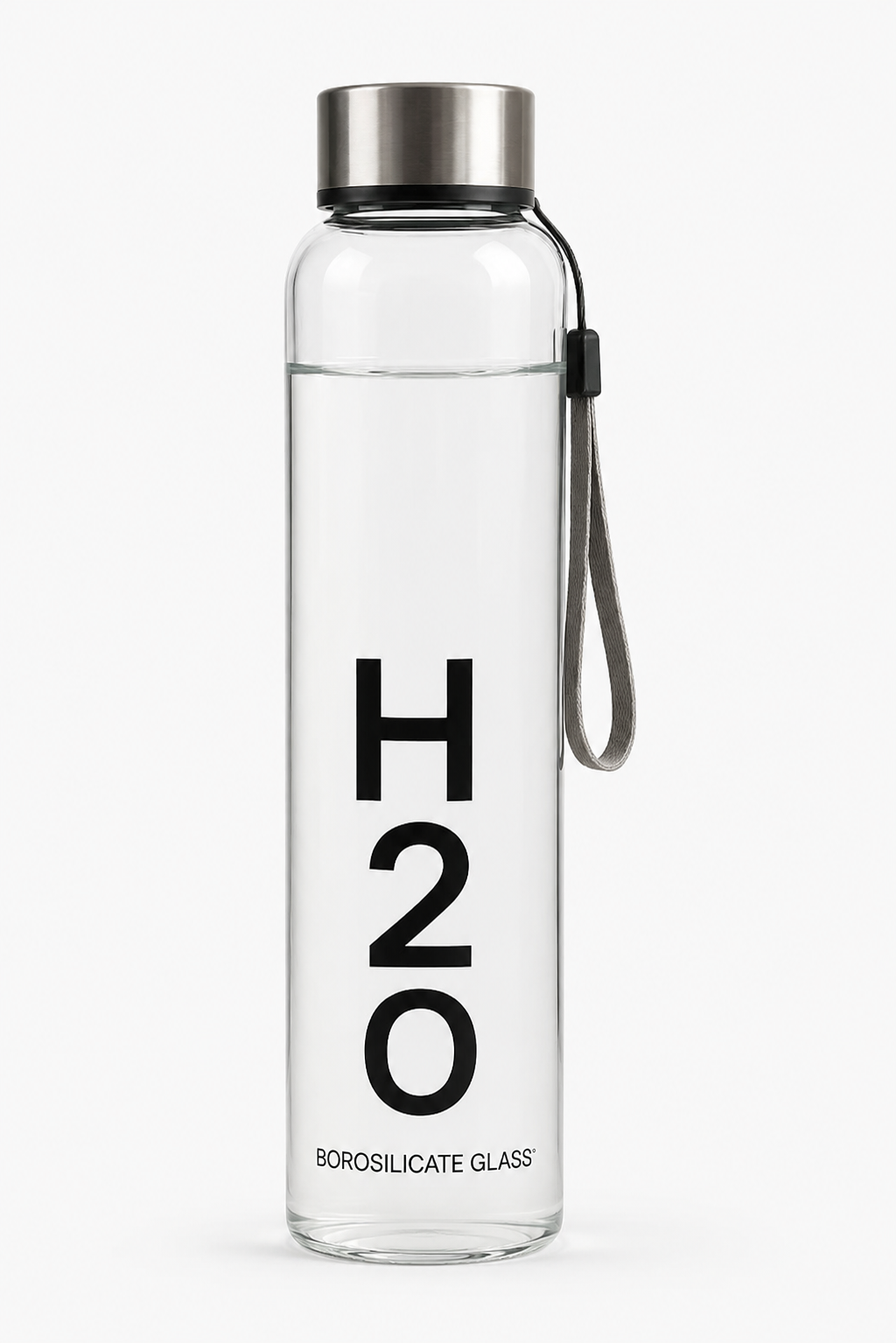 bottle with h2o print