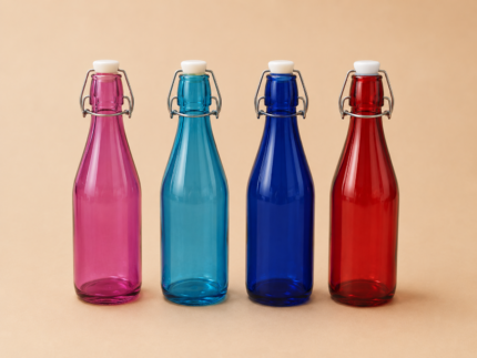 Round shape swing top water bottle