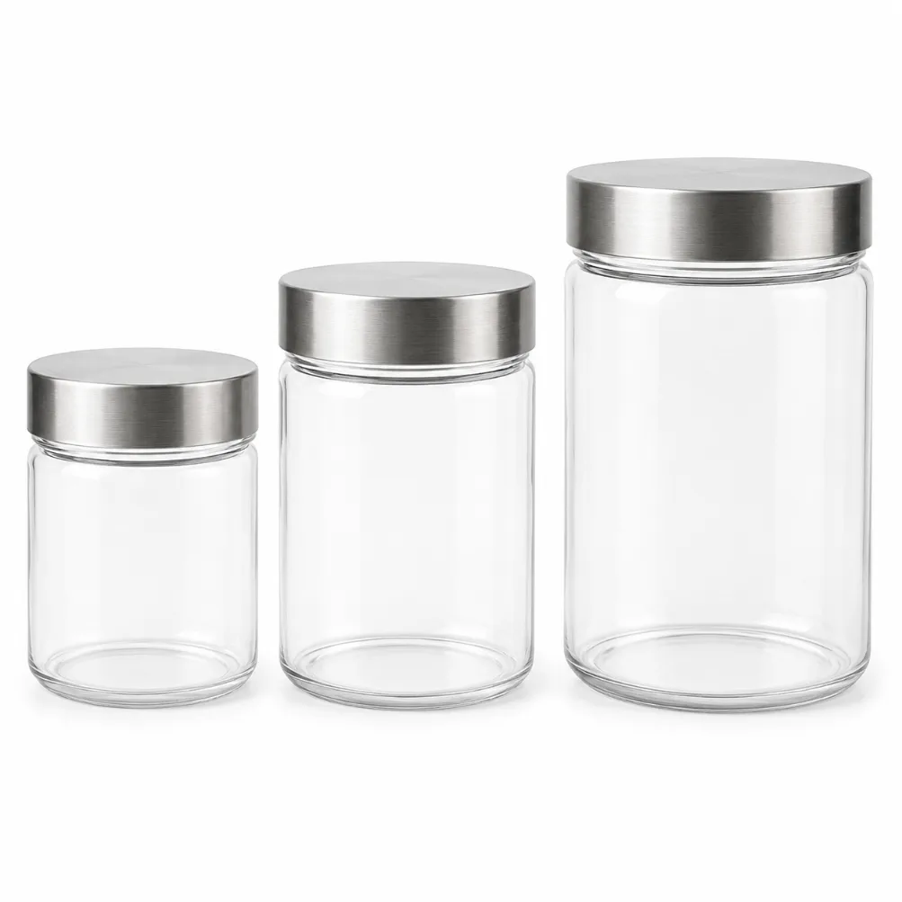 glass jar with screw lid